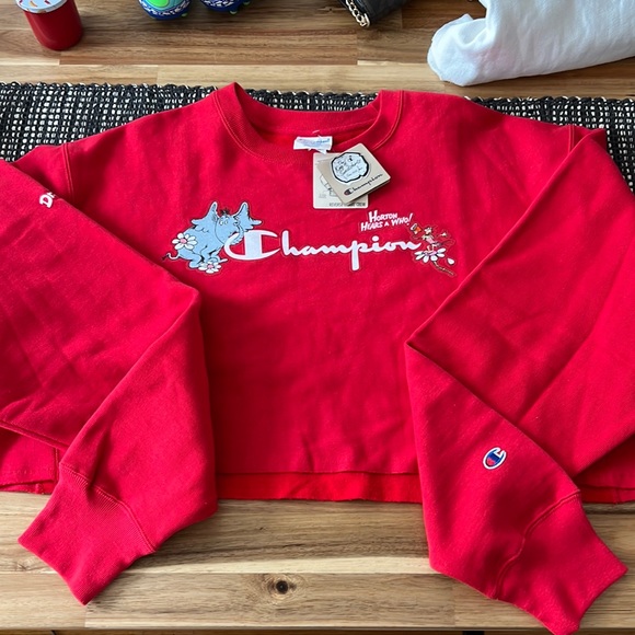 Champion Sweaters - Champion Horton Hears A Who! Cropped Crew neck